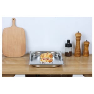 Bac Gastro GN 2/3 Inox — 40 mm, 3 L, Vaatwasser