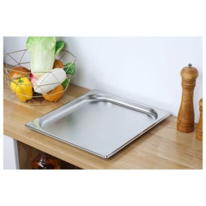 Gastro GN 2/3 Stainless Steel Tray - Depth 20 mm - 1.35 L - Dynasteel