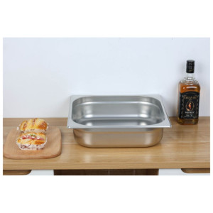 Bac Gastro GN 1/2 Inox - Diepte 100 mm - 6,5 L - Dynasteel