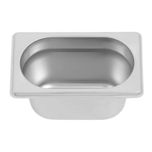 Bac Gastro GN 1/9 Inox - Diepte 100 mm - 1 L - Dynasteel