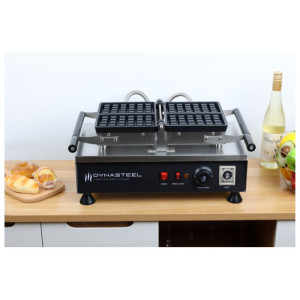 Electric Double 180° Waffle Maker - Brussels - Dynasteel