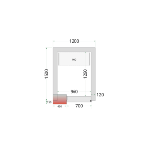 Negatieve Koelcel - TEFCOLD 1200x1500 | Optimale en economische opslag van goederen | Gas R290