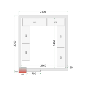 Negatieve Koelcel - TEFCOLD 2400x2700 mm | Efficiënte en duurzame opslag