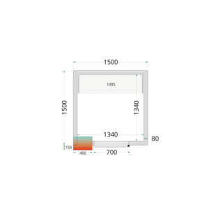 Positivkühlraum 1500x1500 - TEFCOLD: Einfache und effektive professionelle Lagerung