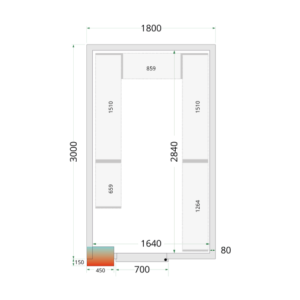 Chambre Froide Positive - 1800 x 3000 TEFCOLD : Stockage optimisé, installation simple et efficace en cuisine professionnelle