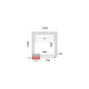 Kit Opslag Koelkamer 1200 x 1200 TEFCOLD - Optimale organisatie voor keukenprofessionals