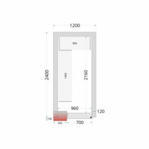 Cold Room Shelving Kit 1200x2400 TEFCOLD - Optimal organization and superior quality resistance