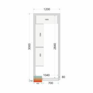 Kühlraumregal-Kit 1200x3000 TEFCOLD: Optimierte Organisation und totale Widerstandsfähigkeit