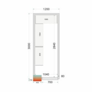 TEFCOLD Cold Room Shelving Kit 1200x3000: Optimized organization and total resistance