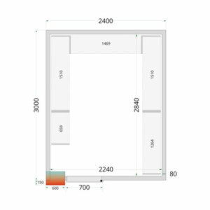 Cold Room Shelving Kit 2400x3000 TEFCOLD - Optimized storage, perfect preservation