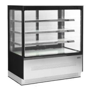 Koelvitrine Toonbank 2 Glazen Deuren Zwart - TEFCOLD LPD1203F/BLACK | Fourniresto