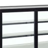 Kühlvitrine Theke 2 Glastüren Schwarz - TEFCOLD LCT900C/BLACK