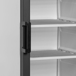 Left Opening Freezer Display - Black Glass Door 270L TEFCOLD