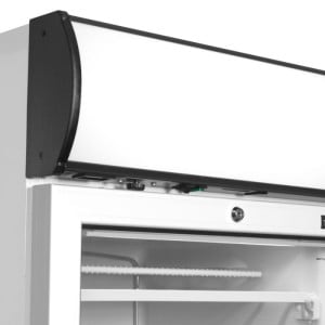 Glass Door Freezer Showcase with Canopy - 270 L TEFCOLD: Optimal presentation of your frozen products