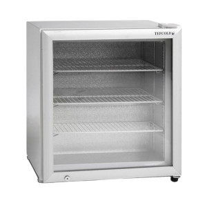 Witte Table Top Vriezer 1 Glazen Deur - 88 L Tefcold: prestaties en professionele functies.