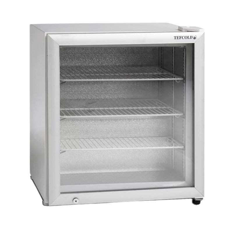 Witte Table Top Vriezer 1 Glazen Deur - 88 L Tefcold: prestaties en professionele functies.