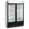 White Vertical Freezer Display - 2 Glass Doors - 930 L TEFCOLD | Fourniresto