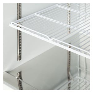 TEFCOLD Black Freezer Display - 1 Glass Door - 390L: Optimal presentation of frozen products and low energy consumption