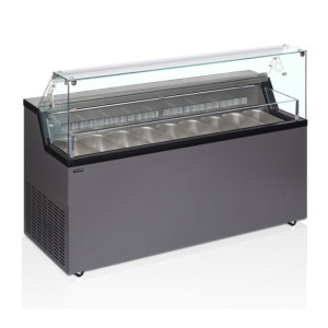 Eisvitrine mit Servicedeckel - TEFCOLD Mirabella 9, 9 x 5 L - Optimale Kapazität für Ihr Eis