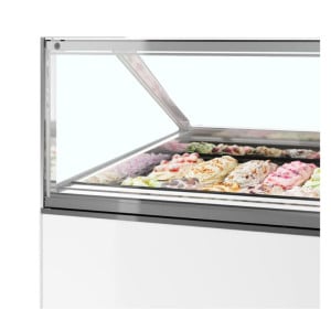 Ventilated Glass Display with Straight Front - Tefcold Millennium ST24 | Fourniresto