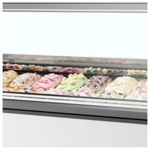 Ventilated ice cream display - Straight front - 18 x 5L - TEFCOLD Millennium ST18