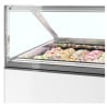 Ventilated Ice Cream Display with Straight Front - Superior Quality | TEFCOLD Ventilated Ice Cream Display with Straight Front -