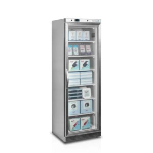 Stainless Steel Glass Door Refrigerated Cabinet - 340L - TEFCOLD