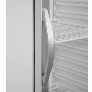 TEFCOLD Glass Door Refrigerated Cabinet - White - 350 L: Optimal storage for goods and product visibility.