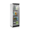 TEFCOLD Glass Door Refrigerated Cabinet - White - 350 L: Optimal storage for goods and product visibility.