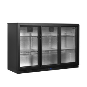 Refrigerated Back Bar 3 Sliding Doors - TEFCOLD BA31S-3 | capacity 288L