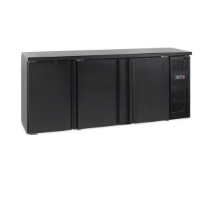 3-Door Hinged Refrigerated Back Bar - 442 L TEFCOLD: Store and preserve your fresh products with this kitchen equipment