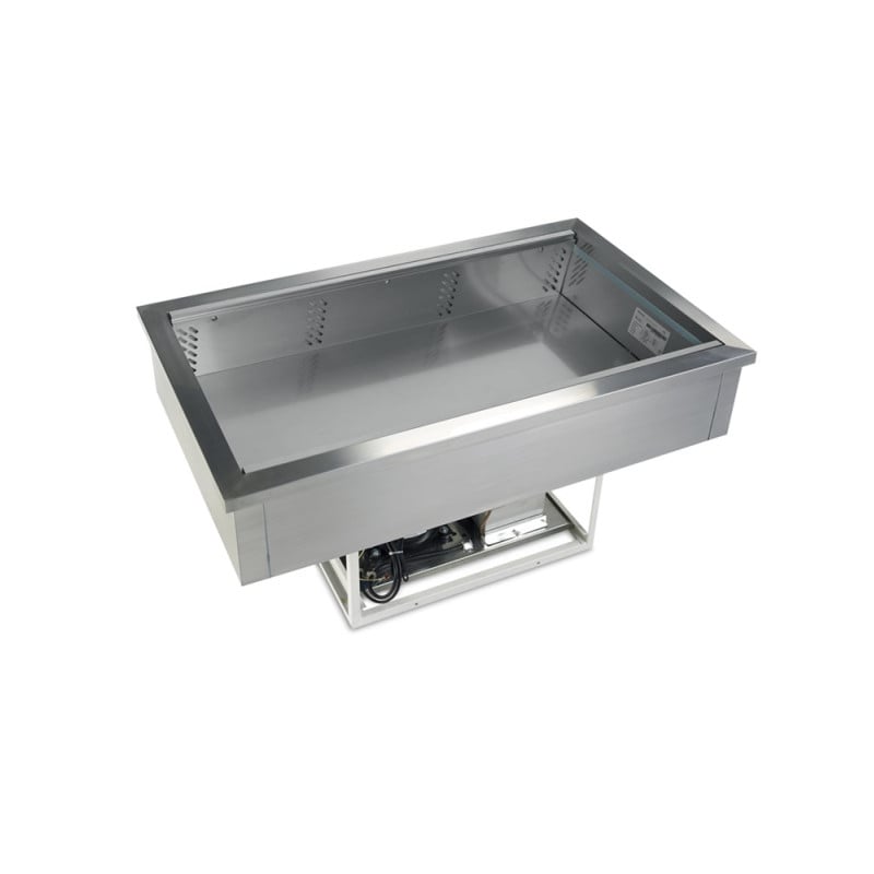 Ventilated Stainless Steel Refrigerated Tank 3 GN 1/1 - TEFCOLD 96 L optimizes preservation and presentation.