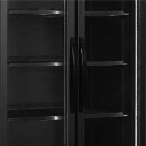 Black Positive Refrigerated Cabinet - 535 L TEFCOLD: Modern Design & Suitable Performance