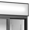 White TEFCOLD 2 Glass Door Refrigerated Cabinet 462 L - High Performance