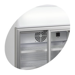 Mini Koelkast TEFCOLD 60L met Canopy en 2 Glazen Deuren