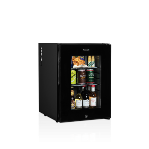 Mini-Kühlschrank Bar Glastür Schwarz 35 L TEFCOLD TM44G Effizient & Elegant