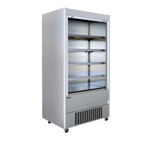 Edelstahl-Kühlvitrine TEFCOLD - 580 L, 4 Ebenen