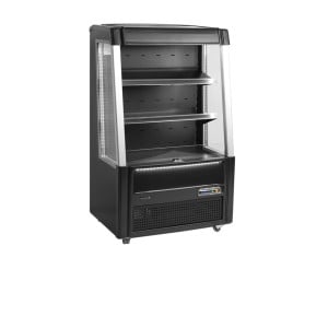 Offene Kühlvitrine Schwarz 242 L Tefcold ODC90 BLACK - Elegantes Design