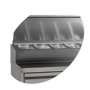 TEFCOLD stainless steel refrigerated table - 8 GN 1/3