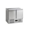 Saladette Kühlschrank GN 1/1 Edelstahl 2 Türen TEFCOLD - 225 L