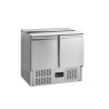 Saladette Kühlschrank GN 1/1 Edelstahl 2 Türen TEFCOLD - 225 L