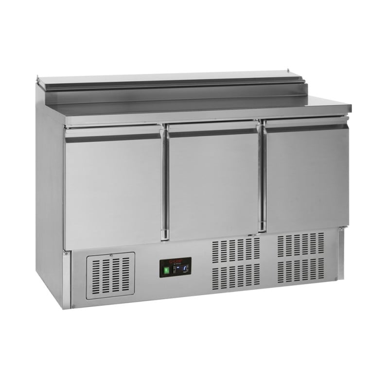 Refrigerated Saladette GN 1/1 Stainless Steel TEFCOLD - 3 Doors 320 L