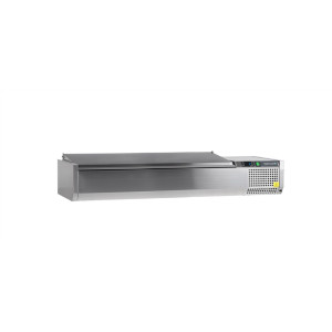 Saladette om te plaatsen Deksel Inox - Statisch - 7 GN 1/4 - TEFCOLD