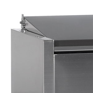 Saladette om te plaatsen Deksel Inox Statique 8 GN 1/4 - 41,6 L - TEFCOLD