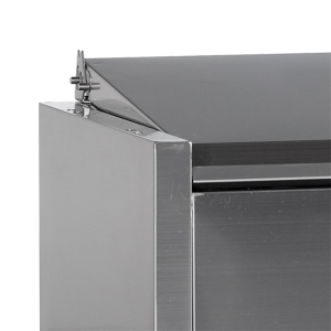 Saladette om neer te zetten TEFCOLD Inox - 10 GN 1/4 - Statisch