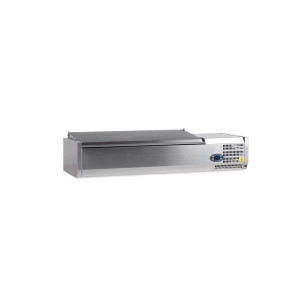 Saladette om neer te zetten Deksel Inox - Statisch - 4 GN 1/3 - TEFCOLD