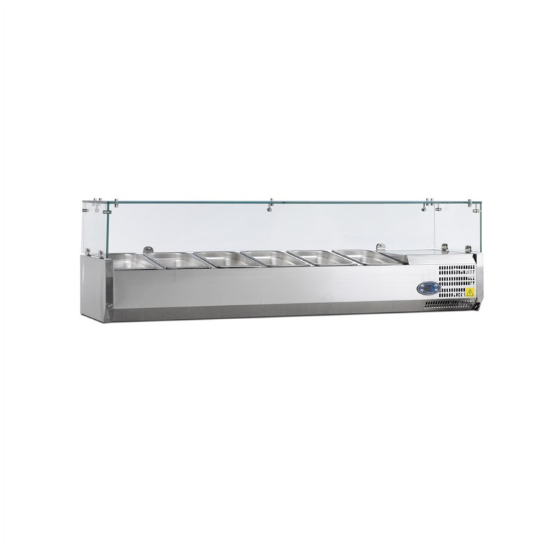 Saladette om neer te zetten - Statisch - 6 GN 1/3 - 42,6 L - TEFCOLD
