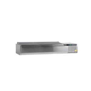 Saladette om te plaatsen Deksel Inox - Statisch - 6 GN 1/3 - TEFCOLD