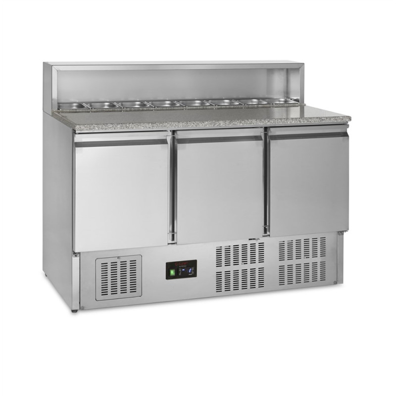 Comptoir à Pizza GN 1/1 - 3 Deuren - 368L | TEFCOLD - Kwaliteit en Functionaliteiten Opti