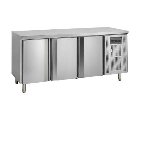 Negative Stainless Steel Refrigerated Table - 3 Doors - GN 1/1 TEFCOLD: optimal preservation of fresh products